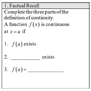 Factual Recall 1